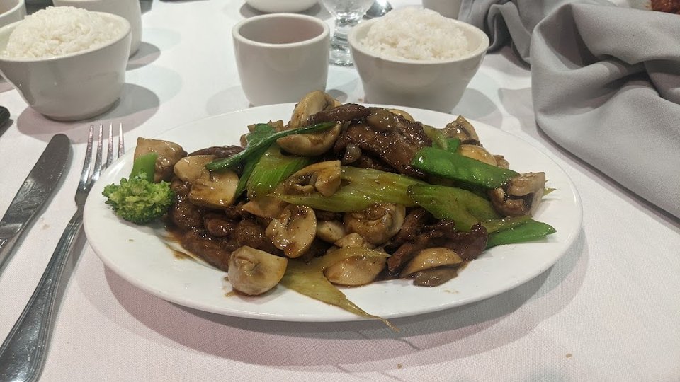 Beef Mushrooms and Peas