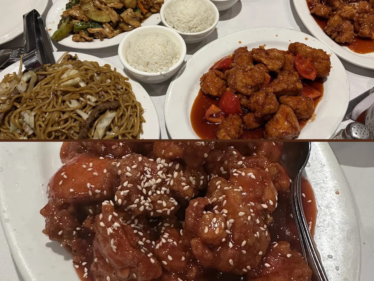 Shared plates of sushi and classic hot dishes.